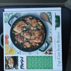 Parini 2qt Cast Iron Braiser