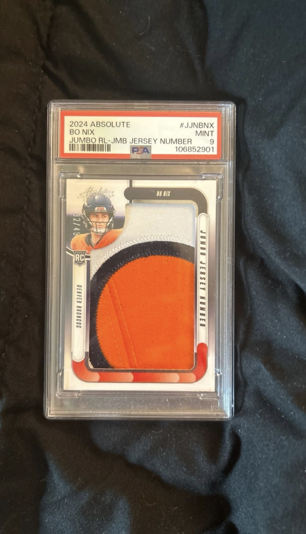 2024 Absolute Bo Nix Jumbo Jersey Patch