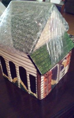 New Never Used Vintage horse barn cookie jar