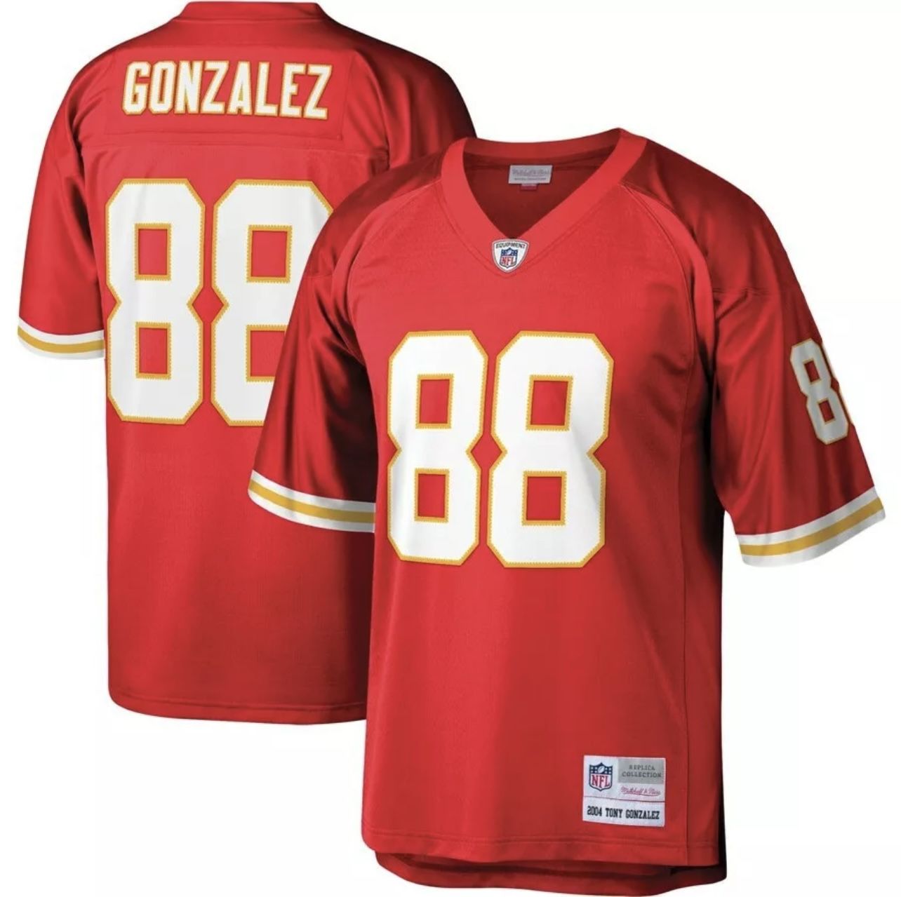 Mitchell & Ness Authentic Tony Gonzalez #88 2004 Chiefs NFL Legacy Jersey 