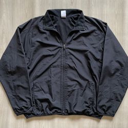 Vintage Y2K Adidas Lightweight Windbreaker Black Mens Large