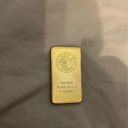 One Ounce Gold Bar