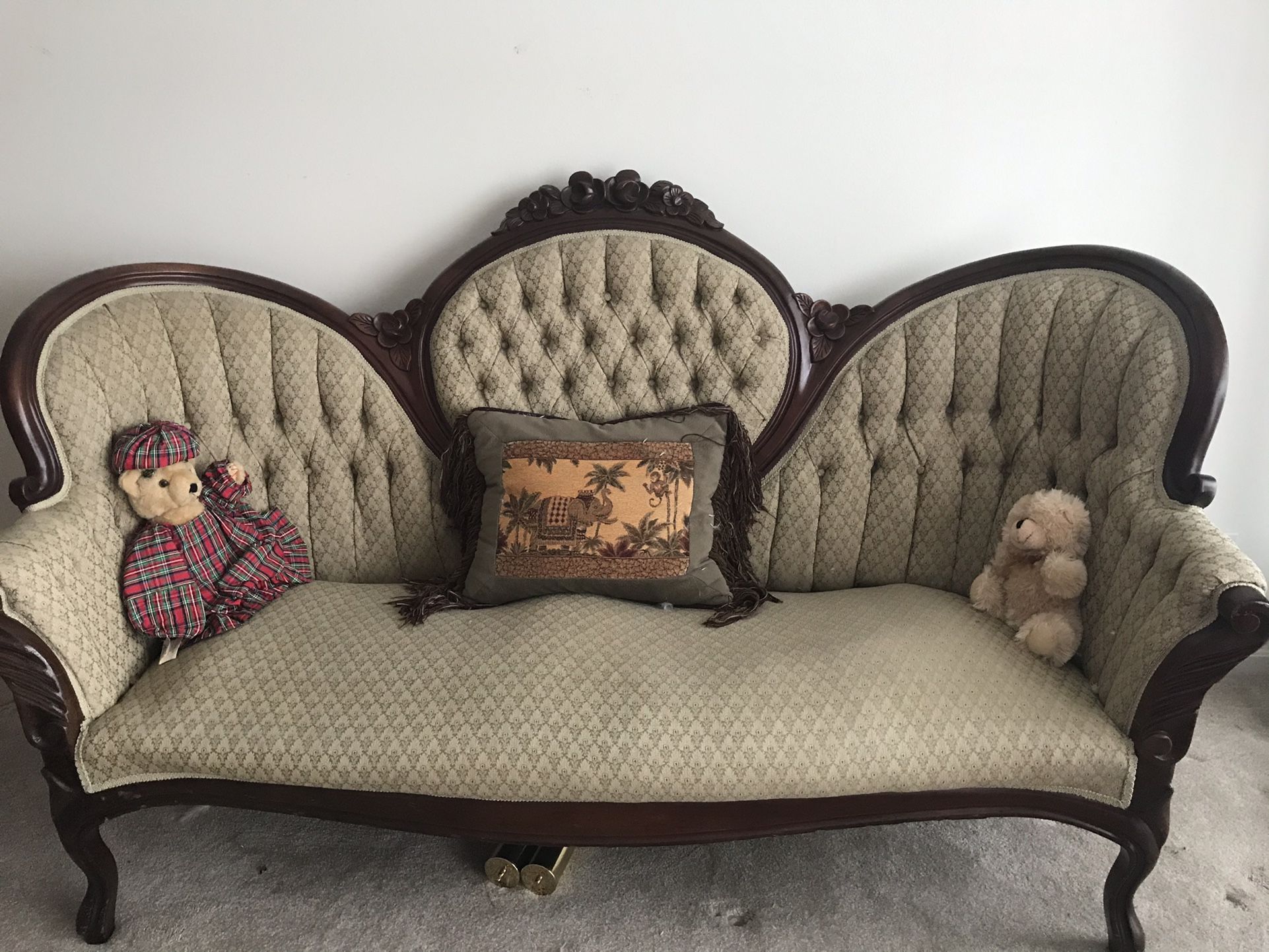 Victorian Couch And 2 Chairs- Antique
