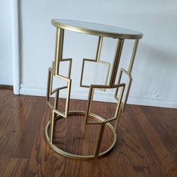 Mirrored side table 