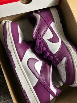 Purple Nike dunks low Gs