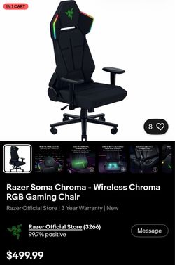 Razer Soma Chroma Wireless Chroma RGB Gaming Chair BRAND NEW SEALED