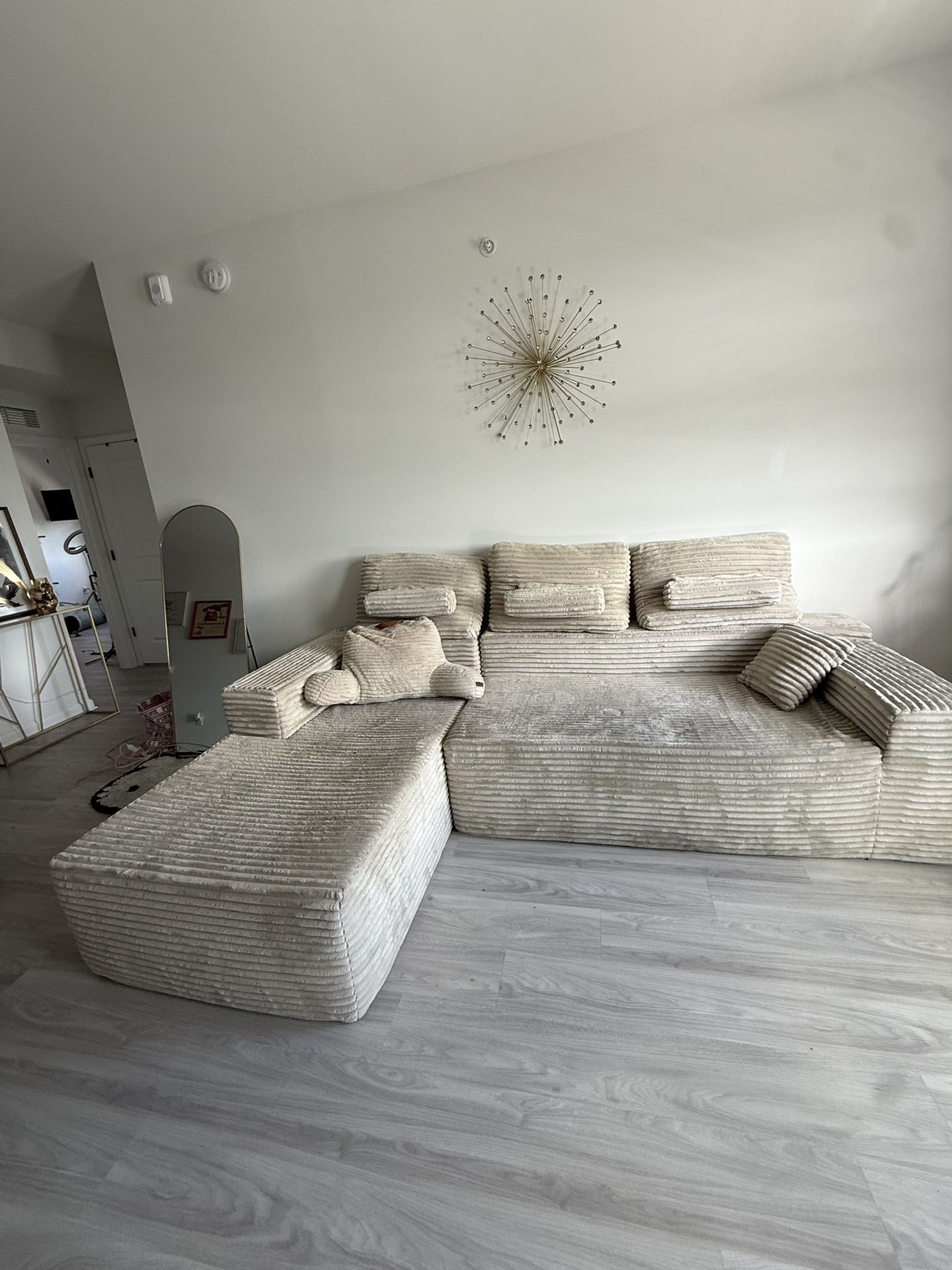 Comfy Nude Cozy Couch 