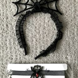 Spider Hair band And Choker
