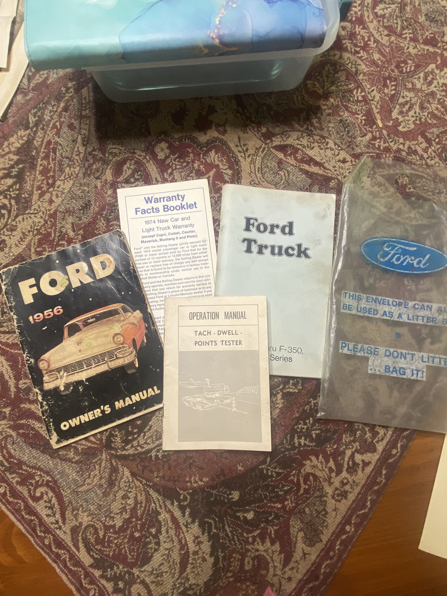 Ford Motor Company Manuals, Info