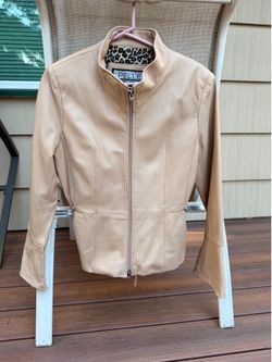 Leather (Wilson’s) Jacket Ladies, beige, SM