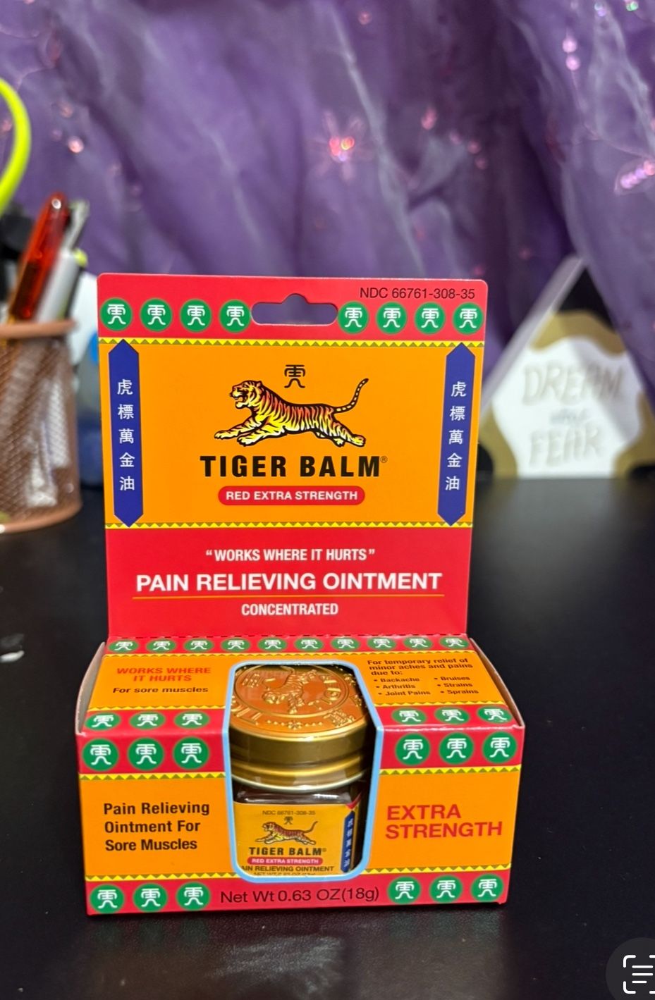 Tiger Balm, Red Extra Strength, Pain Relieving Oinment