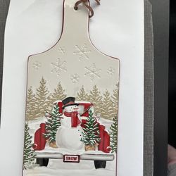 Yuletide Ceramic Serving Board