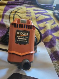 Ridgid Shop vac water pump