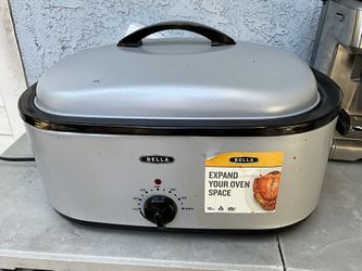 Bella - 18-Quart Turkey Roaster - Stainless Steel