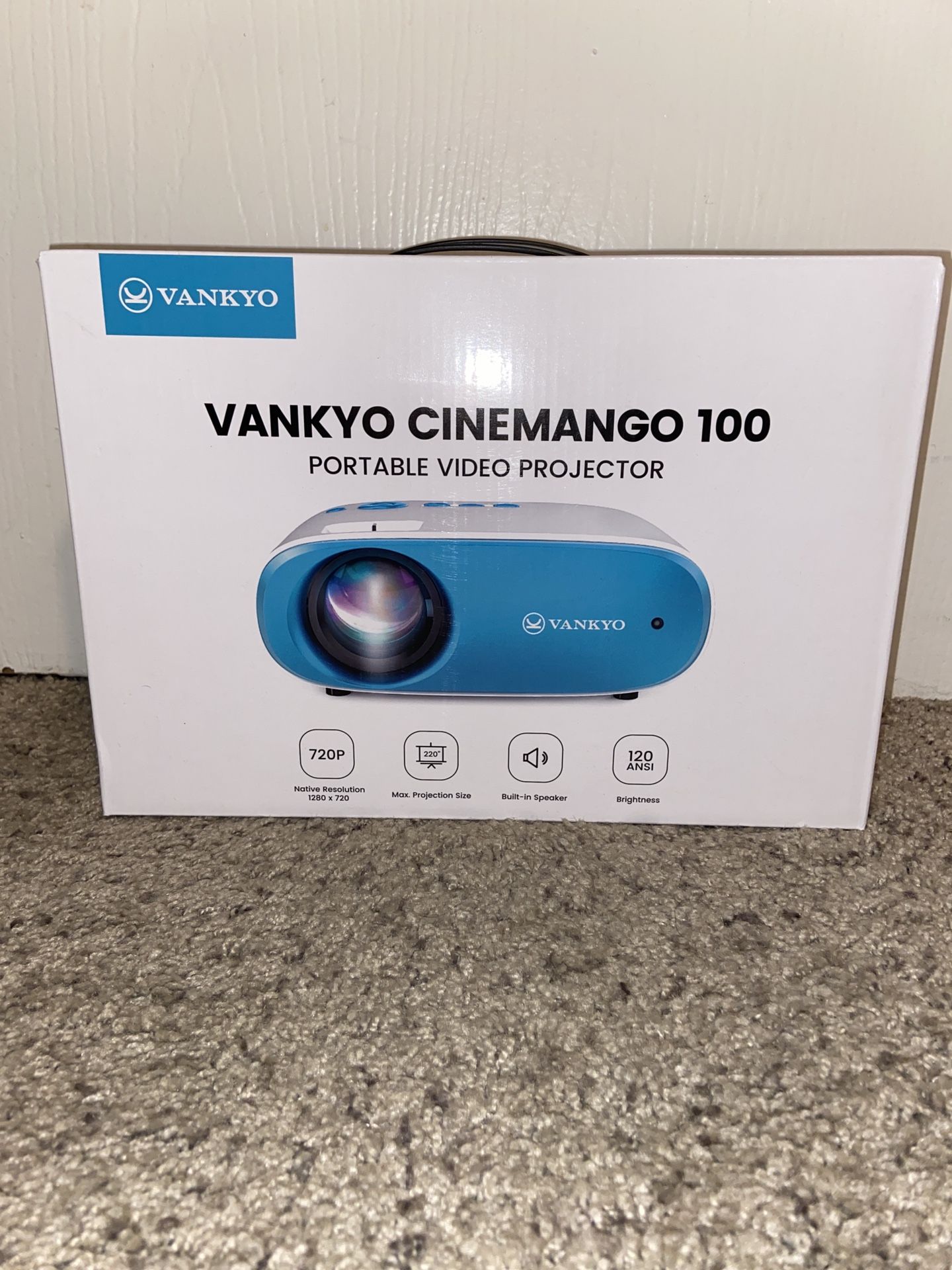 Vankyo CineMango 100 Portable Video Projector 720p Brand New