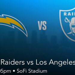 Raider Chargers Tickets Section 308 $249 Cheapest 
