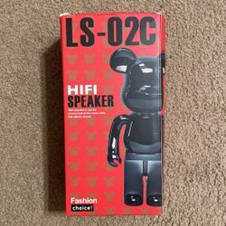 LS-02C HiFi Bluetooth Speaker (Red-Black Chrome)