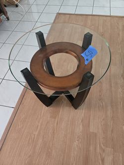 Glass top table