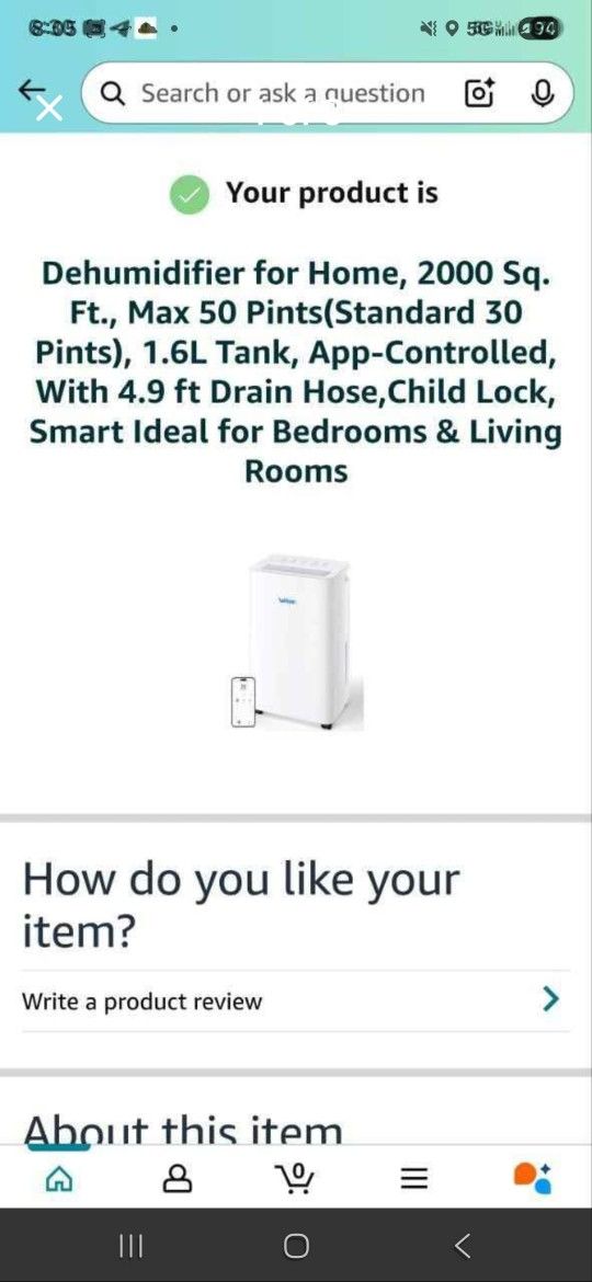 Dehumidifier for Home