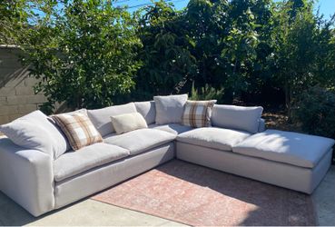 Light Gray Cloud-Style Modular Sectional Sofa from Living Spaces