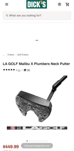LA GOLF Malibu X Plumber Neck Putter