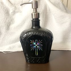 Crown Royal Bottle  Made Into A Soap Dispenser 