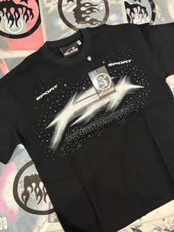 Black Hellstar Sport Graphic T-Shirt