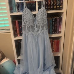 Cinderella Blue Prom Dress 