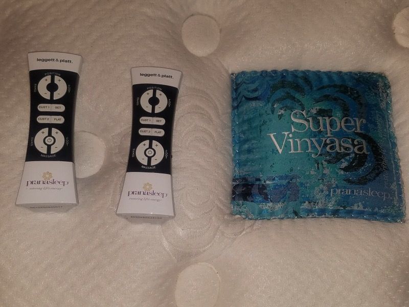 Pranasleep Super VInyasa King Mattress with adjustable bed bases+wireless remote controls for