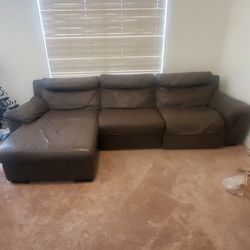 Leather sofa