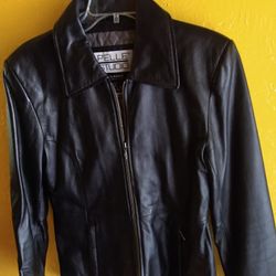 Pelle Studio Black Leather Lady's Jacket 