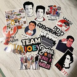 15 FRIENDS Vinyl Stickers Decals