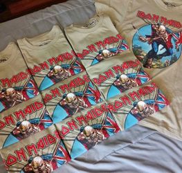 Iron maiden print shirt
