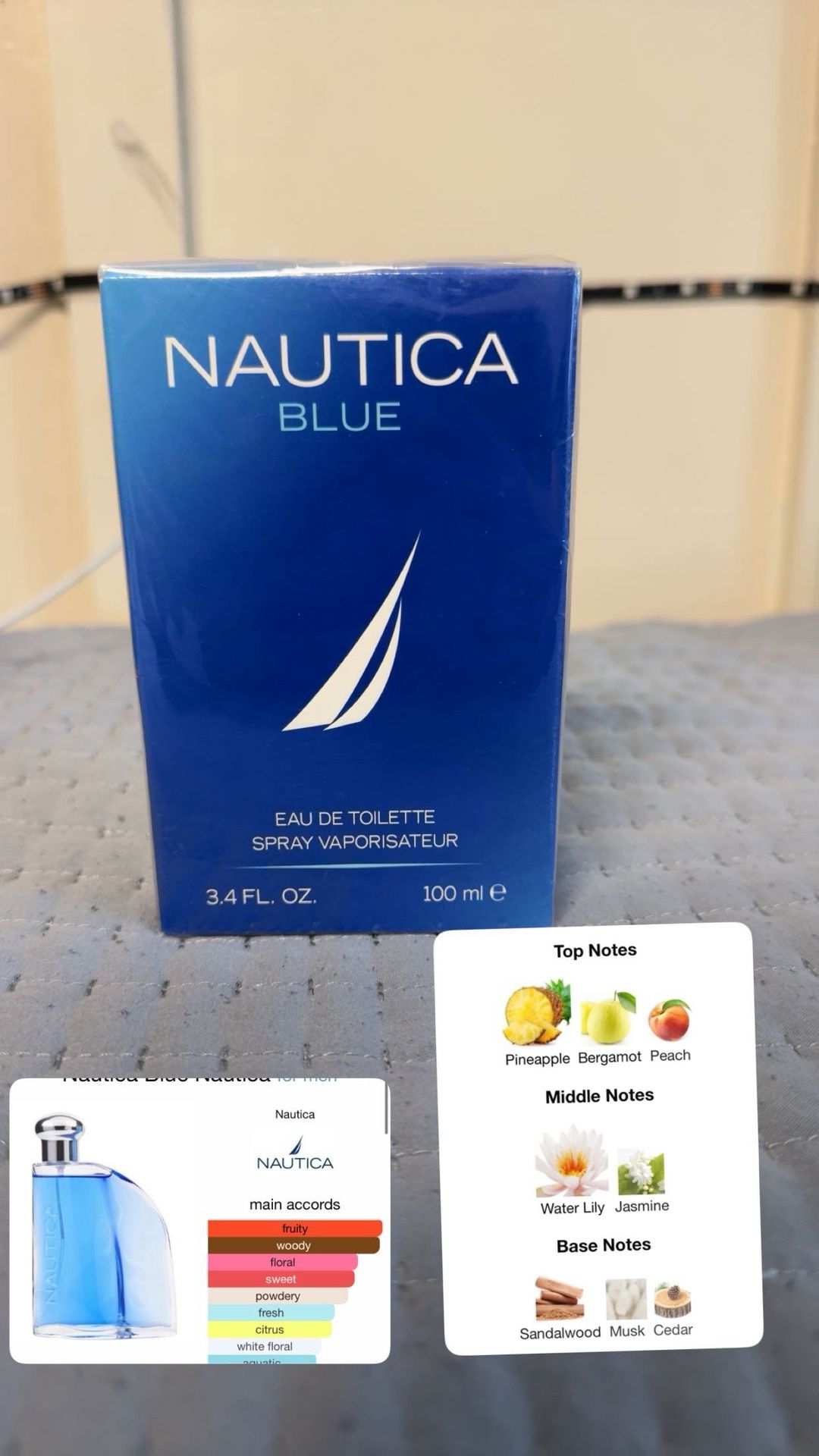 Nautica Blue Eau de Toilette for Men – 3.4 oz