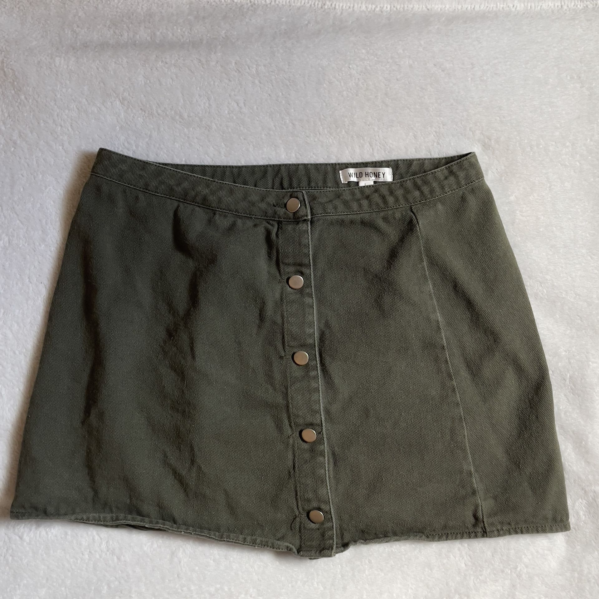 Wild Honey Button Skirt