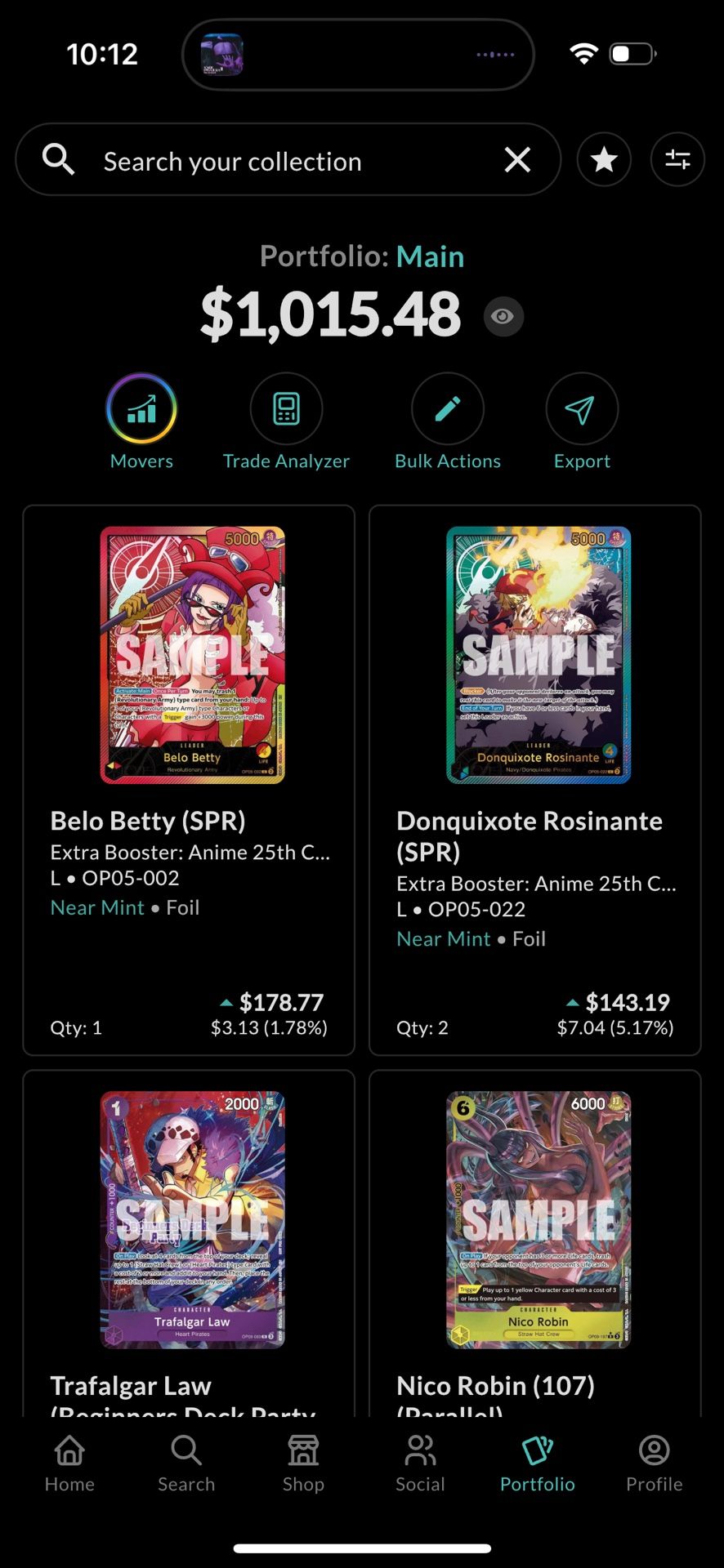 One Piece Card Collection