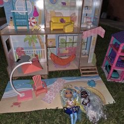 Kid Kraft Doll House And Accesories