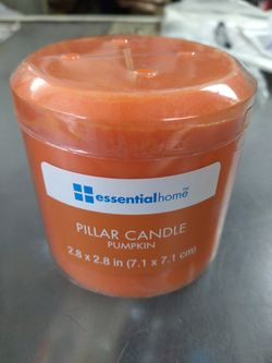 PILLAR CANDLE PUMPKIN