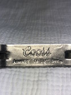 Vintage Bottle Can Opener Advertising Coors Light ERCO Chicago Silver EUC