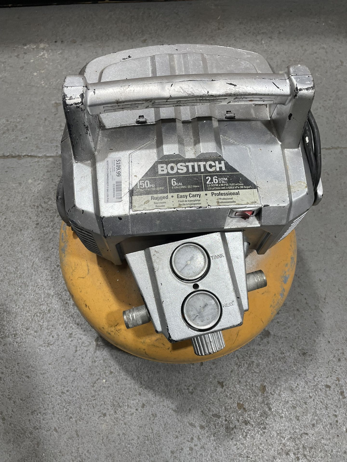 Bostitch 6 Gal Pancake Compressor