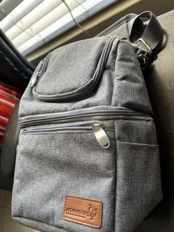 Grey Momcozy Bottle Cooler Bag
