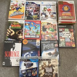 Nintendo Wii ,PS3, Ps2 Games 