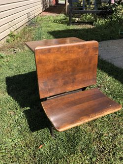 Antique school desk