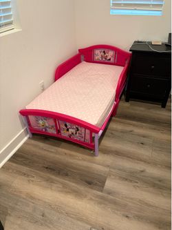 Girls Toddler Bed and Matress