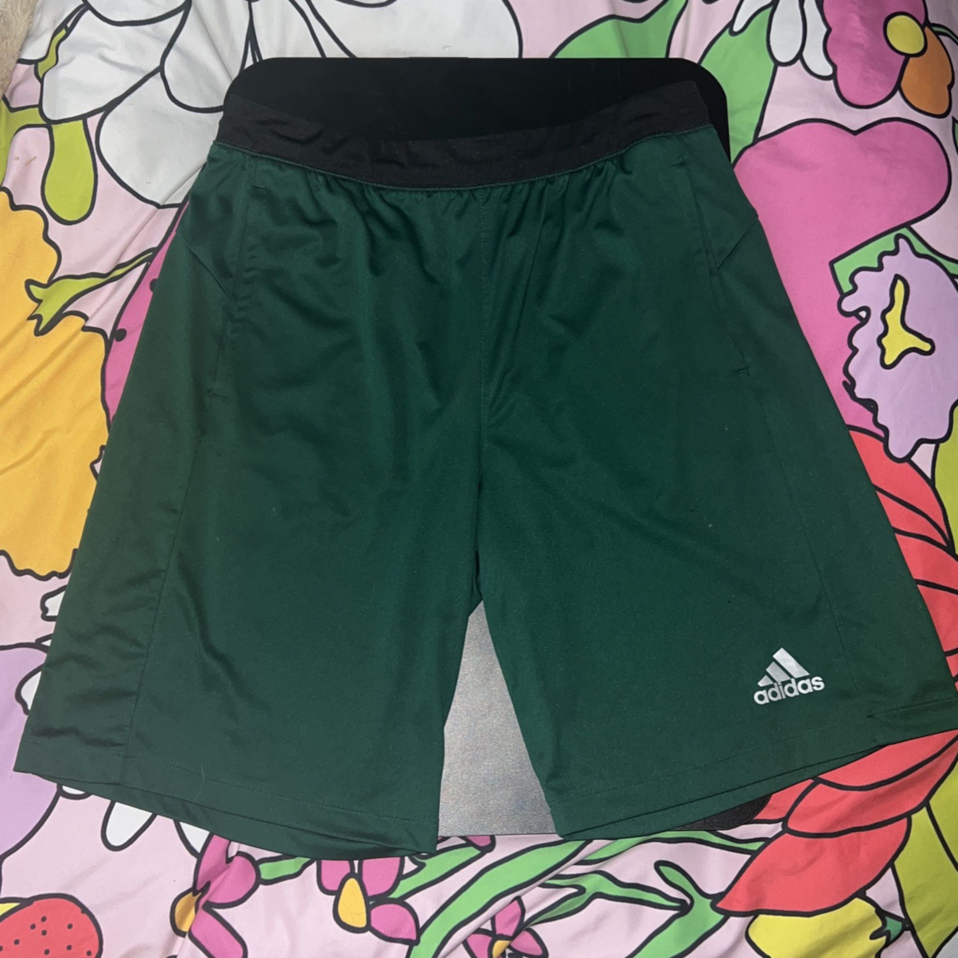 Green Adidas Shorts 