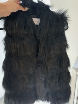 BCBGeneration faux fur black vest