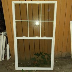 Vinyl Window 34x65 Single Hung  Grids 