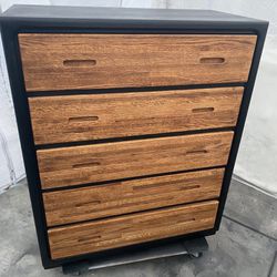 vintage wood srtle mondern 5 drawers dresser