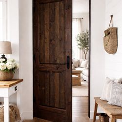 Customized solid wood ancient jujube door