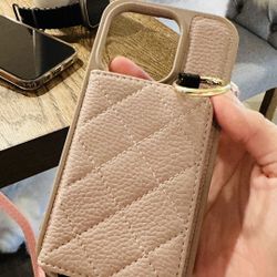 iPhone Case With Card Wallet & Mirrow